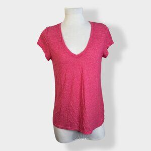 Michael‎ Stars Pink V-Neck T-Shirt